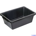 ■TRUSCO トラ舟51Lブラック(角型・再生原料使用) PSB60BK(6647087)