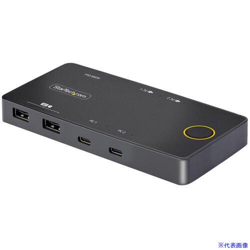 オレンジブック トラスコ中山　TRUSCOStarTech KVMスイッチ/2ポート/USB−C/1画面/4K60Hz HDMI DP Alt/100W PD/PC切替器 2台用 〔品番:C2H46UC2PDKVM〕[ 注番:6768056]特長●USB-C接続2ポート対応のKVMスイッチです。●USB-Cケーブルを使ってUSB-C DP Alt モードに対応したノートPCに接続します。●100W Power Deliveryパススルー、4K60Hz HDMI出力、2口のUSBポートを搭載しています。●USB Type-C、USB4、Thunderbolt 3/4に対応し、Windows、macOS、Linux、ChromeOSなど各種OSに対応しています。仕様●ポート数：2●KVMポートインターフェース：USB-C (USB 3.2 Gen 2、10Gbps)●コンソールポートインターフェース：2x USB-A（USB 2.0、480 Mbps）、1x HDMI、2x USB-C (Power Deliveryのみ)●最大解像度：4096x2160●ケーブル長：1m●電源(V)：USBバスパワーとUSB-C電源アダプタ●USB規格：USB 3.2 Gen 2●接続数：3仕様2●PCインターフェース：USB-C●PCビデオタイプ：HDMI●最大データ転送速度：480Mbps●オーディオ：HDMI（7.1chオーディオ）●オートスキャン：非対応●ポート選択：プッシュボタン●Power Delivery：100W●消費電力：10W●色：ブラック●材質：ABS樹脂材質/仕上セット内容/付属品注意原産国（名称）台湾JANコード本体質量200gオレンジブック トラスコ中山　TRUSCOStarTech KVMスイッチ/2ポート/USB−C/1画面/4K60Hz HDMI DP Alt/100W PD/PC切替器 2台用 〔品番:C2H46UC2PDKVM〕[注番:6768056][本体質量：200g]《包装時基本サイズ：123×173×88》〔包装時質量：438g〕分類》電子機器》電気・電子部品》通信機器☆納期情報：オレンジブック掲載以外でメーカー直送品（送料元払い）【法人限定＝会社名ご記入お願い致します。】※北海道・沖縄・離島は運賃別途商品も含む