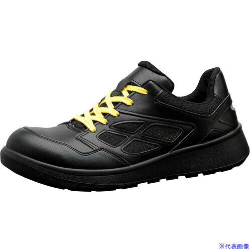 ■ミドリ安全 静電セフティスニーカー G4シリーズ(ひもタイプ) G4690静電ブラック 27.5cm G4690SEIDENBK..