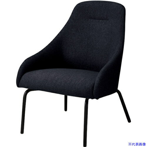 ■NAIKI ラウンジワークチェアー RC81FBK(6800045)[送料別途お見積り][法人限定][掲外取寄]