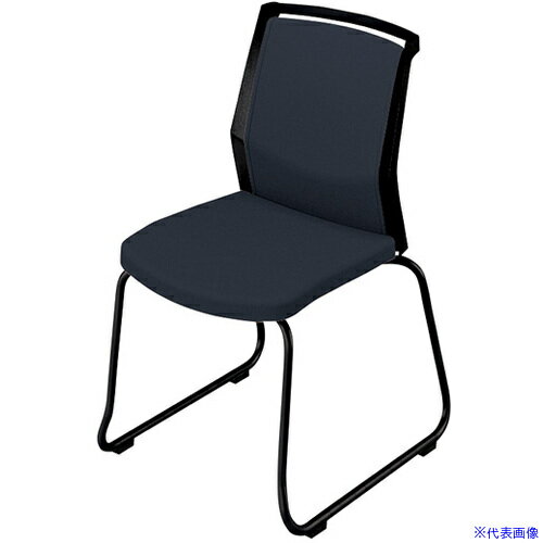 Meeting Chairs - ■NAIKI ミーティングチェアー(肘無) E290型 オセディア osedia E292FKB1PMBK(6808520)[送料別途お見積り][法人限定][掲外取寄]