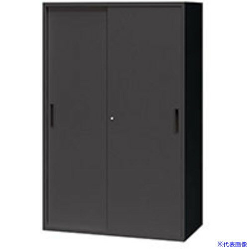 ■NAIKI スチール引違い書庫(2枚扉) CW型収納庫(ブラックタイプ) CW0914HBB(6814907)[送料別途お見積り][法人限定][外直送]