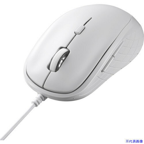 ■バッファロー 有線BlueLEDマウス 5ボタン ホワイト BSMBU310WH(6828064)[送料別途見積り][法人・事業所限定][掲外取寄]