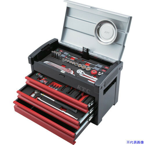 ■KTC 工具セット(チェストタイプ)[66点] SK3661E(6828929)