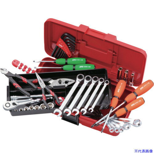 ■KTC 工具セット(片開きプラハードケースタイプ)[40点] SK3402PS(6830602)