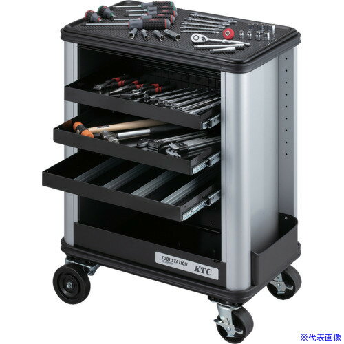 ■KTC 9.5sq.ツールステーションセット[48点] SK7006C(6831442)[送料別途お見積り][法人限定][外直送]