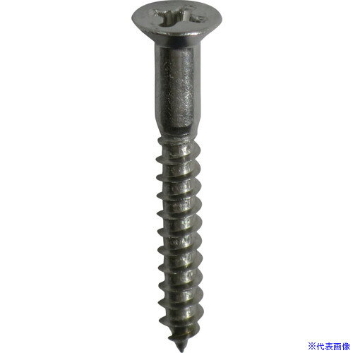オレンジブック トラスコ中山　TRUSCODAIDOHANT ステンレス 木ねじ 皿頭 4.1×25mm 約39本入 〔品番:00081288〕[ 注番:6836622]特長●木材を締結するのに使用されるネジです。●頭部を取付部材と面一に沈める必要があるときに用います。仕様●寸法(mm)d：4.1●全長(mm)：25仕様2材質/仕上●SUS-XM7セット内容/付属品注意原産国（名称）日本JANコード4962123812884本体質量80gオレンジブック トラスコ中山　TRUSCODAIDOHANT ステンレス 木ねじ 皿頭 4.1×25mm 約39本入 〔品番:00081288〕[注番:6836622][本体質量：80g]分類》金物・建築資材》ねじ・ボルト・ナット》木工用ねじ☆納期情報：メーカー取り寄品（弊社より発送）
