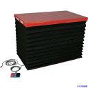 ■TRUSCO テーブルリフト150kg 油圧式 600X950X260〜1300 蛇腹付 昇降速度(秒)9/8(50Hz/60Hz) HDLA150609WJ...
