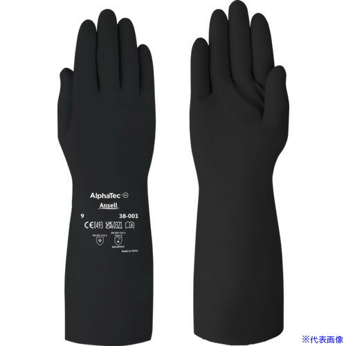 ■Ansell 耐薬品手袋 アルファテック 38−001 XLサイズ 3800110(6858622)