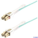 ■StarTech 光ファイバーケーブル/OM4マルチモード/5m/LC−LC/プッシュプルタブ/50/125/2芯/100G/パッチコード 450...