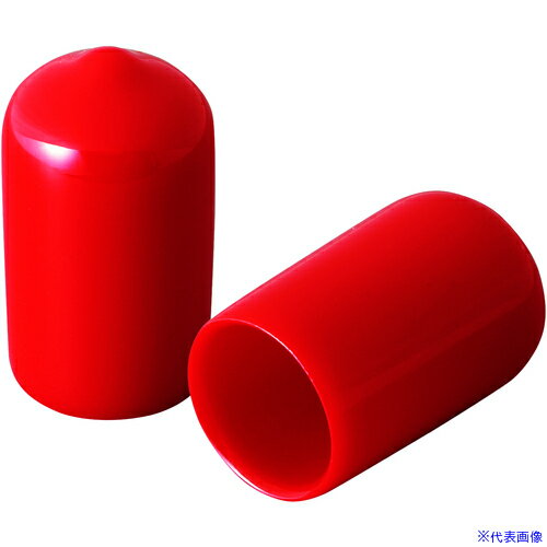 ■IWATA 保護キャップ 丸 (100個入) 赤 HLRE65-B(6878934)[法人・事業所限定][外直送元]