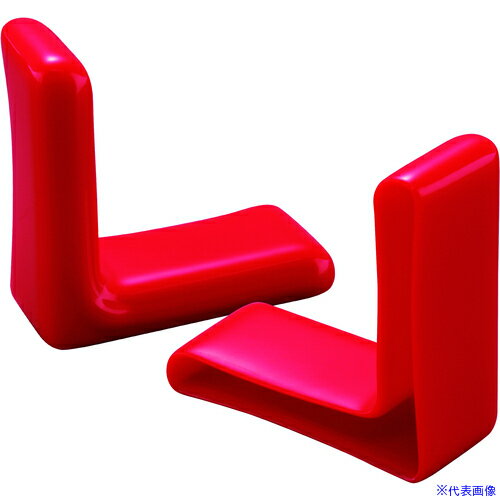 ■IWATA 保護キャップ Lアングル(R付)用 (100個入) 赤 HLREL40X3-B(6882105)[送料別途お見積り][法人限..
