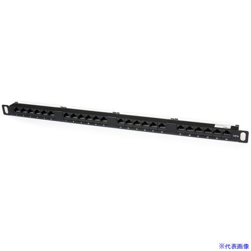 ■StarTech パッチパネル/24ポート/CAT5e対応/0.5Uラックマウント/RJ45イーサネット/ANSI/TIA−568−C.2 P..