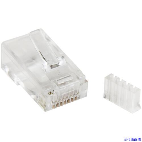 ■StarTech RJ45モジュラープラグ/50個入り/CAT6対応/LANケーブル終端用/ソリッドワイヤー(単線)対応 CRJ45C6SOL50(6909443)[法人限定][外直送元]