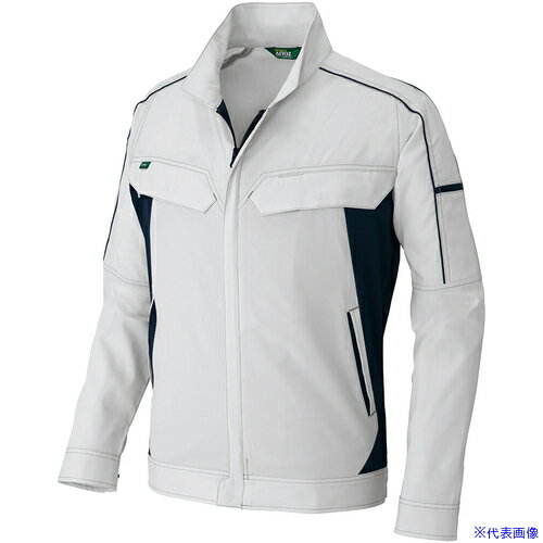 Rakuten - ■アイトス 春夏長袖ストレッチブルゾン(エコワーカーストレッチ) AZ1931 シルバーグレー 3L AZ19310033L(6910837)[送料別途お見積り][法人限定][掲外取寄]