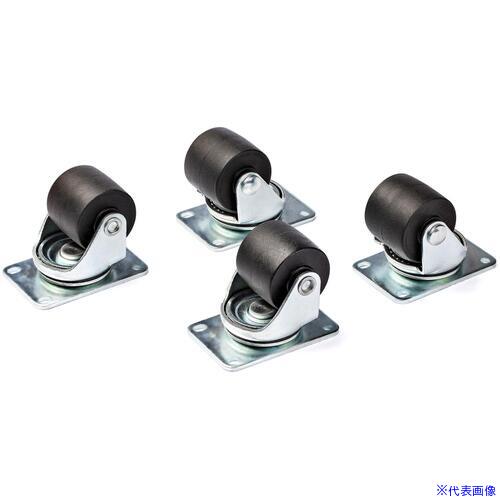 ■StarTech サーバーラック用キャスター/4個セット/M6 2インチ/車輪直径50cm/ボルト穴45×75mm/ラックア..