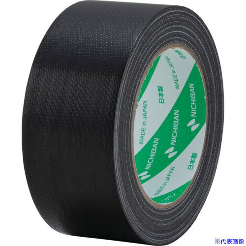 ■ニチバン ニチバン 布粘着テープ 121N 大巻 (中軽量物封かん用) 1巻入 黒 50X25 121N650(6930870)[送料別途お見積り][法人限定][掲外取寄]