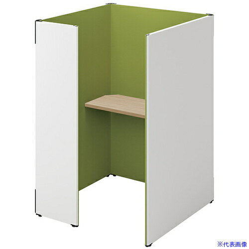 ■NAIKI クローズブース ソロコート SCP型/外側パネル:サテンホワイト/内側パネル:グリーンH1500 SCP15104TSWGRSO(6932506)...
