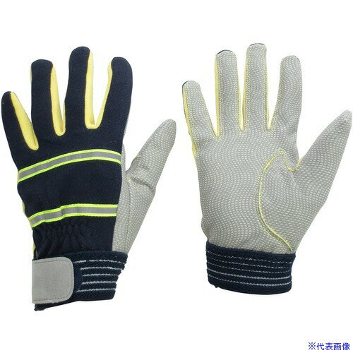 ■ミドリ安全 耐切創性 防火手袋 (人工皮革・滑り止めタイプ) L MT500NVL(6944631)[送料別途お見積り][..