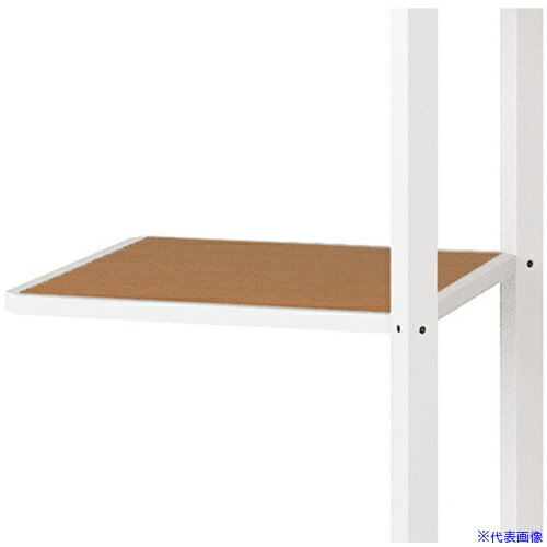 オレンジブック トラスコ中山　TRUSCONAIKI 棚板(コーナータイプ) メレム MU型/天板：ミディアムウォールナット 本体：サテンホワイト 〔品番:MU450TSWMW〕[ 注番:6962804]特長仕様●品名：棚板（コーナータイプ...