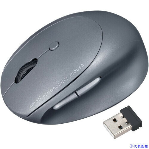 ■SANWA 静音ワイヤレス コンボ 小型エルゴノミクスマウス(充電式・5ボタン) MAEWBBS522BK(6965591)[法人限定][外直送元]