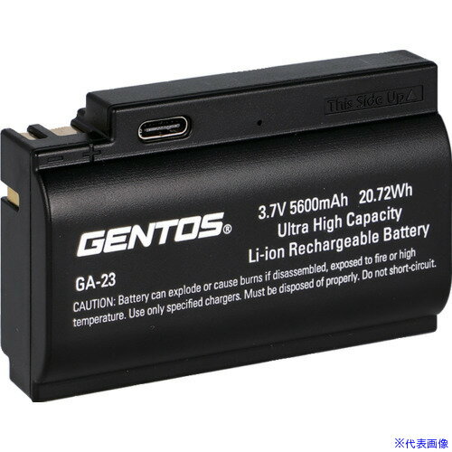 オレンジブック トラスコ中山　TRUSCOGENTOS Gシリーズヘッドライト専用充電池GA23 〔品番:GA23〕[ 注番:6966673]特長●充電池から直接充電が可能です。●GシリーズヘッドライトGH-203RG/GH-300RG/GH-280RG/GH-103RG/GH-200RGに使用できる充電池です。●Type-C充電仕様●品名：専用充電池●適合機種：GH-203RG、GH-300RG、GH-280RG、GH-103RG、GH-200RG●幅(mm)：73.9●奥行(mm)：21.4●高さ(mm)：48仕様2●専用リチウムイオン充電池 3.7V 5600mAh●充電中：赤点灯●充電完了：緑点灯●充電エラー：赤・緑点滅材質/仕上セット内容/付属品注意原産国（名称）中国JANコード4950654053296本体質量113gオレンジブック トラスコ中山　TRUSCOGENTOS Gシリーズヘッドライト専用充電池GA23 〔品番:GA23〕[注番:6966673][本体質量：113g]《包装時基本サイズ：60×28×78》〔包装時質量：125g〕分類》工事・照明用品》作業灯・照明用品》ヘッドライト☆納期情報：仕入れ先通常在庫品 (欠品の場合有り)