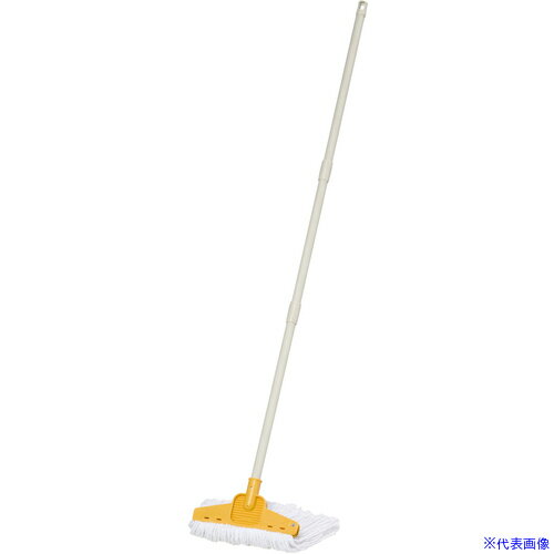 ■テラモト FF水拭きモップ イエロー CL8300705(6968066)[送料別途お見積り][法人限定][掲外取寄]