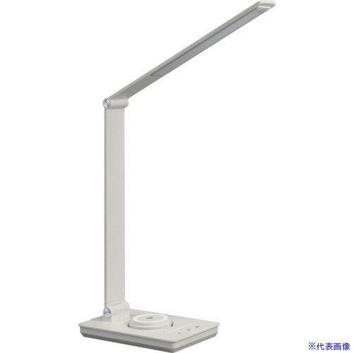 オレンジブック トラスコ中山　TRUSCOGENTOS デスクライト ワイヤレス給電付き 1000lm アイボリー 〔品番:DKR116IV〕[ 注番:6969550]特長●ワイヤレス給電「Qi2」付きデスクライトです。●超低照度のナイトモード搭載でベットサイドにも最適です。●明るさを調節できる調光機能付きです。●光のチラつきを抑えたフリッカーレスです。●広範囲照射の実用タイプ（JIS-AA形相当）です。仕様●明るさ(lm)：1000●色：アイボリー●幅(mm)：125●奥行(mm)：220●高さ(mm)：410●電源(V)：100-240●消費電力(W)：36●コード長さ(m)：1.5●光源色：昼白色・白色・電球色●演色性：Ra97仕様2●USB Type-Cポート付き：外部機器への給電可能（出力：5W）●調色機能：スイッチ操作で昼白色・白色・電球色に光の色を選択可能●調色・調光メモリー機能：消灯前の光の色と明るさを記憶、再度点灯させた時に同じ光色・明るさで点灯材質/仕上●ABS●アルミセット内容/付属品●ACアダプター注意原産国（名称）中国JANコード4950654053234本体質量1.017kgオレンジブック トラスコ中山　TRUSCOGENTOS デスクライト ワイヤレス給電付き 1000lm アイボリー 〔品番:DKR116IV〕[注番:6969550][本体質量：1.017kg]《包装時基本サイズ：490×133×62》〔包装時質量：1188g〕分類》工事・照明用品》作業灯・照明用品》電気スタンド☆納期情報：仕入れ先通常在庫品 (欠品の場合有り)