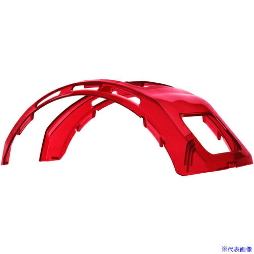 ■タジマ ヘルメット セフメット用トップカバー クリアレッド HATCR(6969834)[送料別途お見積り][法人限定][掲外取寄](4)