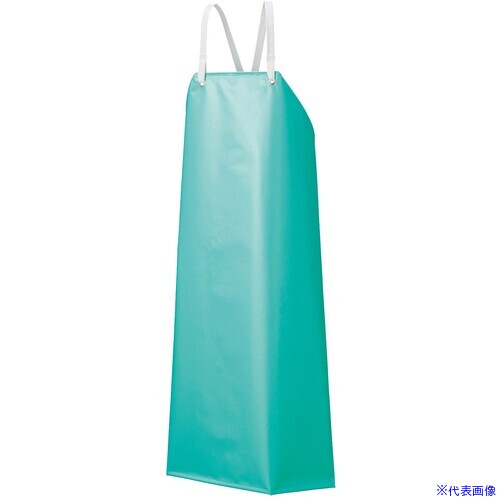 Aprons - ■船橋 ウレタンシームレスエプロン 胸 たすき掛け グリーン Lサイズ AF5300ETGRL(6970868)[送料別途お見積り][法人限定][掲外取寄]
