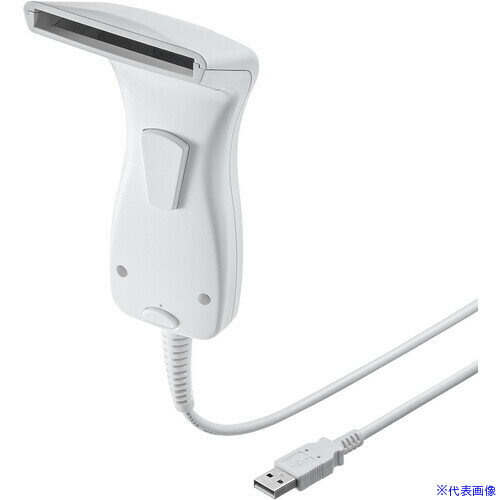 ■SANWA 1次元タッチ式バーコードリーダー(抗菌タイプ) BCR1D7W(6971425)[法人限定][外直送元]