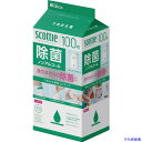 ■クレシア スコッティ ウェットティシュー除菌 ノンアルコール 100枚 つめかえ用 77143(6972534)