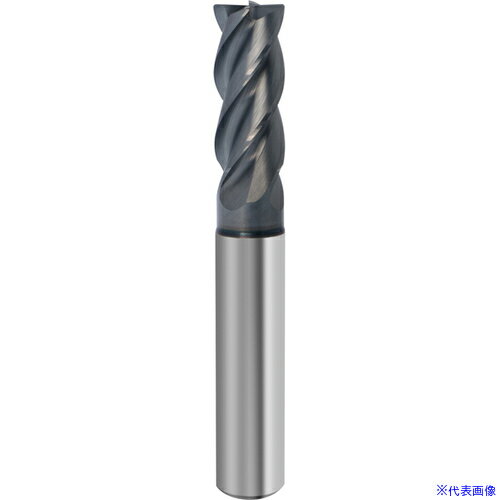 ■GUHRING 4枚刃エンドミル レギュラ 不等リード RF100Sharp 刃径4mm コーナーR0.5付き 69624.005(6977318)[送料別途...