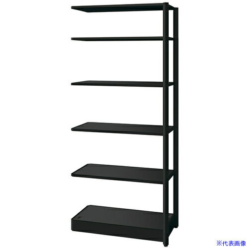 ■NAIKI シェルフラック(連結型) メレム MU型/天板：サテンブラック 本体：サテンブラック/W925×H2103 MU0921RSBSB(6984872)[送料別途お見積り][法人限定][掲外取寄]