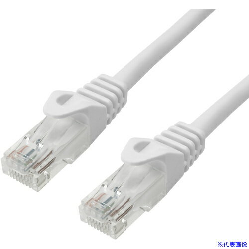 ■HORIC LANケーブル UTP カテゴリー6A 3m ホワイト LC30043RW(6991684)[送料別途お見積り][法人限定][..
