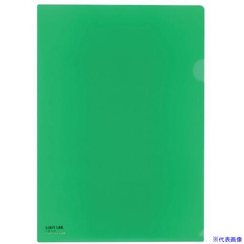 ■LIHIT カラークリヤーホルダー 緑 A4 F787(6991818)×50[送料別途お見積り][法人限定][掲外取寄]