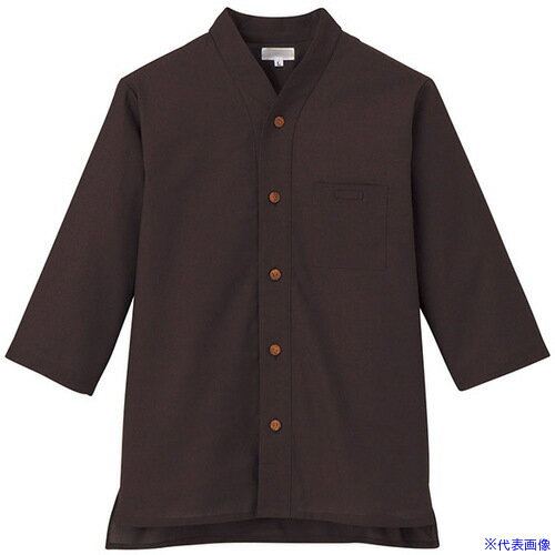 ■サンペックス シャツ 七分袖 男女兼用 ユニフォーム エンジ 4L JT12564L(6994090)[送料別途お見積り][法人限定][掲外取寄]