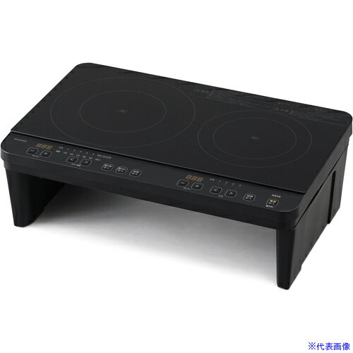 オレンジブック トラスコ中山　TRUSCOIRIS 107273 2口IHコンロ 脚付 ブラック 〔品番:IHKWT41SB〕[ 注番:6995282]特長●電気工事なしですぐに使える、2口タイプのIHコンロです。●従来のIHクッキングヒーターより音を抑えて静かになったので快適に調理できます。●2つのヒーターで加熱調理から揚げ物まで多用途に使用できます（揚げ物は左のヒーターのみ）。●お湯が沸くまで自動加熱する湯わかし機能付きで、お湯が沸くとブザーが鳴り3分間保温します(左ヒーターのみ)。●煮込み料理などに便利な、タイマー機能付きです(1分〜9時間50分)。●火を使わないので空気を汚さず一酸化炭素中毒の危険がありません。仕様●幅(mm)：550●奥行(mm)：350●高さ(mm)：180●消費電力(W)：1400●電源(V)：単相100●電源コード長さ(m)：約2.5●使用可能なべ径：左ヒーター/直径12〜26cm、右ヒーター/直径12〜20cm●ヒーター：左/1400W、右/700W●火力調節：加熱調理（左）：6段階（火力）/約100W相当〜1400W、加熱調理（右）：4段階（火力）/約100W相当〜700W、揚げ物調理：6段階（油温）/約150℃〜200℃●タイマー：1分〜9時間50分仕様2材質/仕上●本体：ABS+PC樹脂・ポリプロピレン、スタンド：ポリプロピレン、トッププレート：結晶化ガラスセット内容/付属品●設置スタンド（左）、設置スタンド（右）、取り付けねじ（6本+予備1本）注意原産国（名称）中国JANコード4967576706100本体質量5.4kgオレンジブック トラスコ中山　TRUSCOIRIS 107273 2口IHコンロ 脚付 ブラック 〔品番:IHKWT41SB〕[注番:6995282][本体質量：5.4kg]《包装時基本サイズ：143×606×467》〔包装時質量：7kg〕分類》研究用品》厨房用品》厨房機器☆納期情報：オレンジブック掲載以外でメーカー直送品（送料元払い）【法人限定＝会社名ご記入お願い致します。】※北海道・沖縄・離島は運賃別途商品も含む