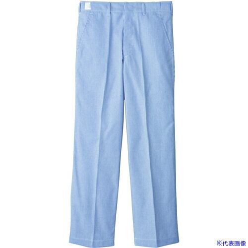 ■サンペックス 【男性用】調理衣ストレートパンツ ストライプ 73 KH45073(6995669)[送料別途お見積り][法人限定][掲外取寄]