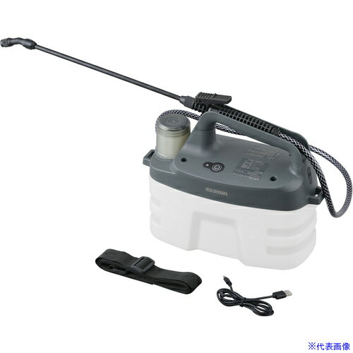 ■IRIS 107217 充電式噴霧器 4L ホワイトグレー JF4000(6998466)×4[法人限定][外直送元]