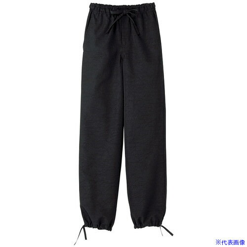 ■サンペックス 作務衣 男女兼用 作業着 和服 ユニフォーム ブラック L JB2025L(7003624)[送料別途お見積り][法人限定][掲外取寄]