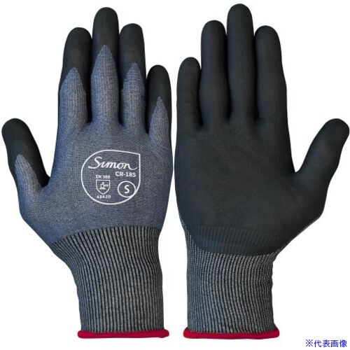 ■シモン 耐切創手袋 CR-185 S CR185S(7004319)×5[送料別途お見積り][法人限定][掲外取寄]