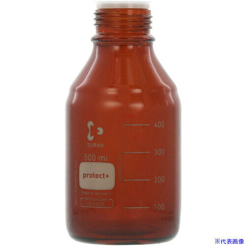 ■SIBATA プロテクトプラスコートねじ口びん 茶かっ色 びんのみ 500mL 10入 0175905...