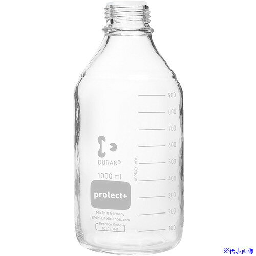 オレンジブック トラスコ中山　TRUSCOSIBATA プロテクトプラスコートねじ口びん びんのみ 1000mL 10入 〔品番:0175801000A〕[ 注番:7006630]特長●びんの外側がポリアミドコーティングされ安全性を高めたコートびんです。●転倒・落下によるガラスや薬品の飛散防止に役立ちます。●コーティングは乳白色をしており、コーティングなしのびんとの見分けがつきやすくなっています。●プッシュ式のPP製保護カバーが付属しています。●製造時からお客様のお手元まで、ほこりなどの浸入を防ぎます。●オートクレーブには対応しておりません。仕様●容量(ml)：1000●高さ(mm)：225●耐熱温度(℃)：140●容量(L)：1●ねじ規格：GL-45●胴外径(mm)：101仕様2材質/仕上●ほうけい酸ガラス-1セット内容/付属品注意●オートクレーブ非対応原産国（名称）ドイツJANコード4589988671397本体質量0.6kgオレンジブック トラスコ中山　TRUSCOSIBATA プロテクトプラスコートねじ口びん びんのみ 1000mL 10入 〔品番:0175801000A〕[注番:7006630][本体質量：0.6kg]《包装時基本サイズ：545×225×245》〔包装時質量：7kg〕分類》研究用品》ボトル・容器》ボトル☆納期情報：メーカー取り寄品（弊社より発送）