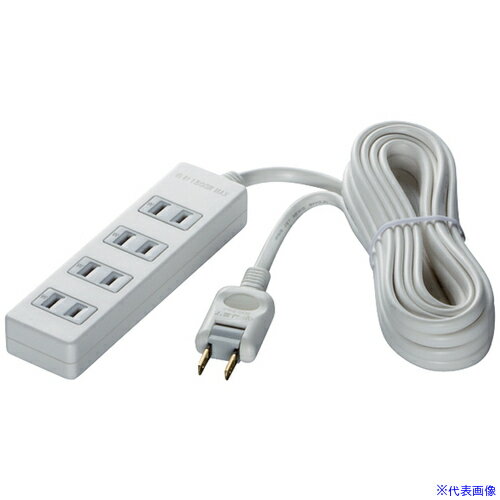 ■BUFFALO 2ピン式電源タップ 4個口 雷