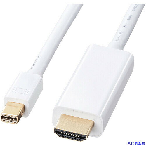 ■SANWA ミニDisplayPort−HDMI変換ケーブル 1m KCMDPHDA10(7009587)[法人限定][外直送元]