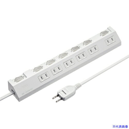 ■SANWA タップ 節電タップ TAPS301W(7010151)[法人限定][外直送元]