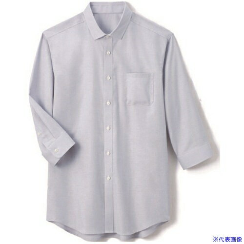 乐天商城 - ■サンペックス シャツ 七分袖 男女兼用 ユニフォーム グレー 3L SBSU1810B23L(7013031)[送料別途お見積り][法人限定][掲外取寄]