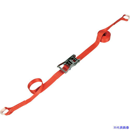 ■TRUSCO ベルト荷締機 SUS金具 50mm幅 764kg アイタイプ JIS規格相当品 GV50S750R(...
