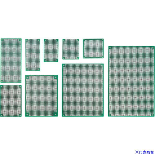■タカチ ユニバーサル基板 低価格型 PCBシリーズ 外形寸法幅46×奥行101×高さ1.6mm ...
